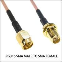 RG316 SMA Male Female To SMA Male Female Crimp Connector Plug RPSMA Nut Bulkhead Extension RF Coaxial Coax Jumper Pigtail Cable - Image 4