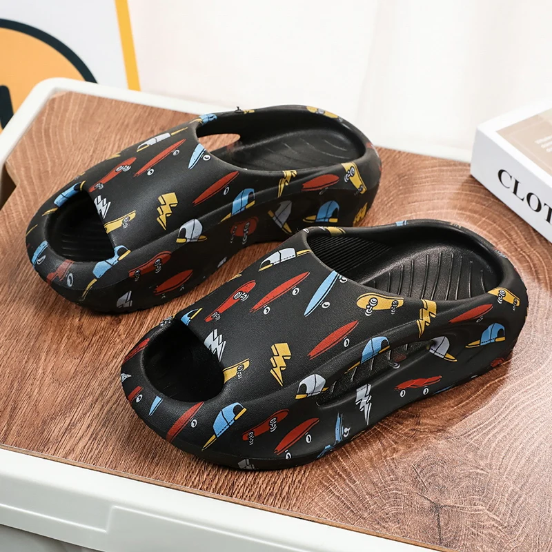 Children Slipper Boy Girls Shoes Cartoon Cute Print Kids Cloud Slides Casual Sports Indoor Summer Shoes Boy Slipper Flip Flops 4