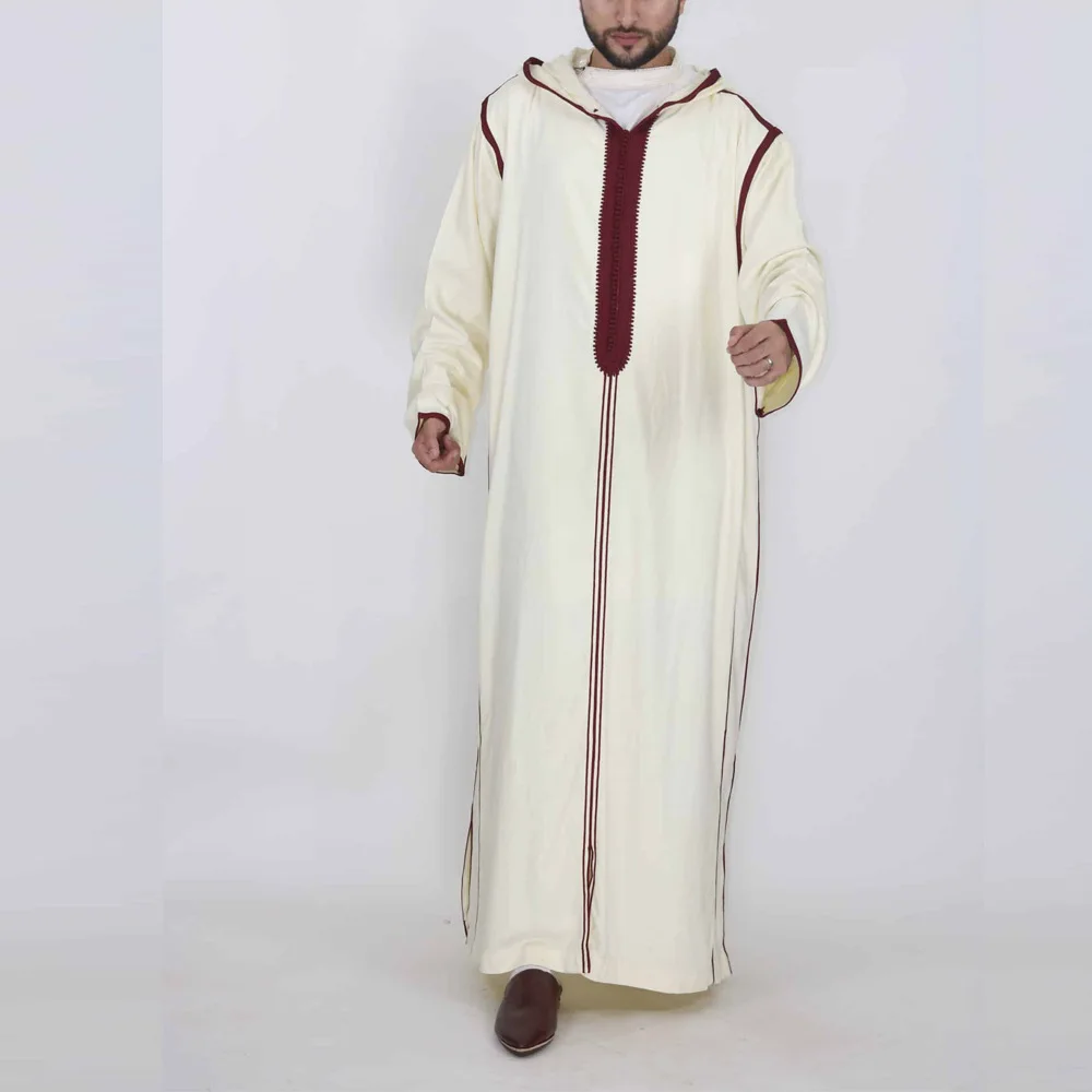 

Men Casual Loose Muslim Thobe Comfortable Clothing Long Sleeve Arab Saudi Kaftan Jubba Dishdas Long Tunic Kaftan Top Robe
