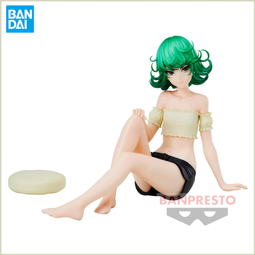 

In Stock Original One Punch Man Senritsu no Tatsumaki Relax Time Anime PVC Action Figures Terrible Tornado Banpresto Toys 10cm