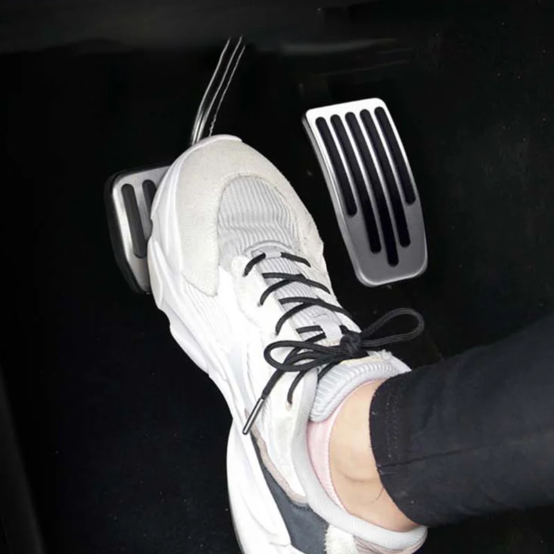 Brake Accelerator Foot Pedal Covers for Tesla Model 3 Y-Highland Aluminum Alloy Pads 2pcs car accessories car pedals pedal cover