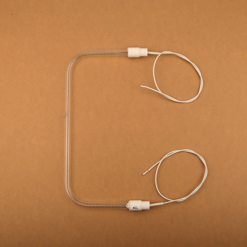 4PCS big U shape 300W 220V Vacuum Halogen Infrared Quartz Tube for Disinfectant Cabinet Disinfector Germic Tungsten Wire IR lamp