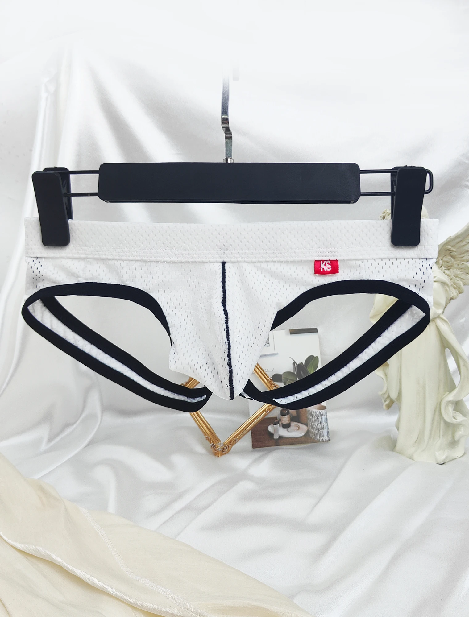 Mesh Jockstrap Men Thong Underwear Sexy Pouch Backless Erotic Panties Jock Straps Lingerie Breathable Underpants Slips