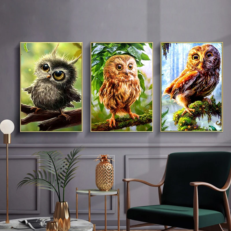 Russian Design Owls at Night DIY Full Drill Diamond Art Painting Mosaic Art  Painting - China Owl Diamond Painting and Owl Diamond Art Painting price