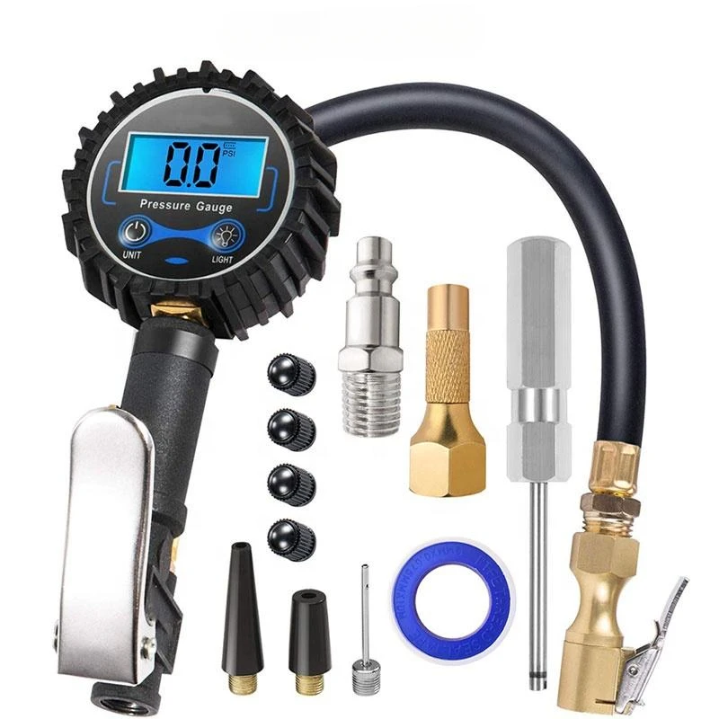 

Hot Selling 200 PSI And Non-Slip Grip Car Backlight High Standard LCD Digital Tire Pressure Gauge