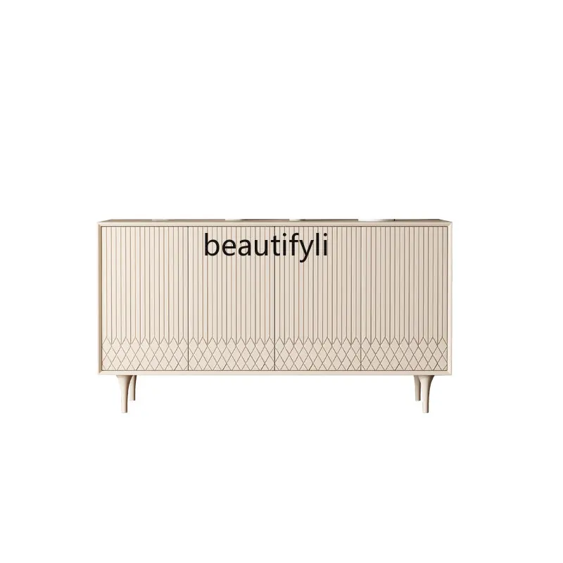

Entrance Shoe Cabinet Light Luxury Lobby Entrance Cabinet Nordic Solid Wood Partition Storage Sideboard Cabinet furniture