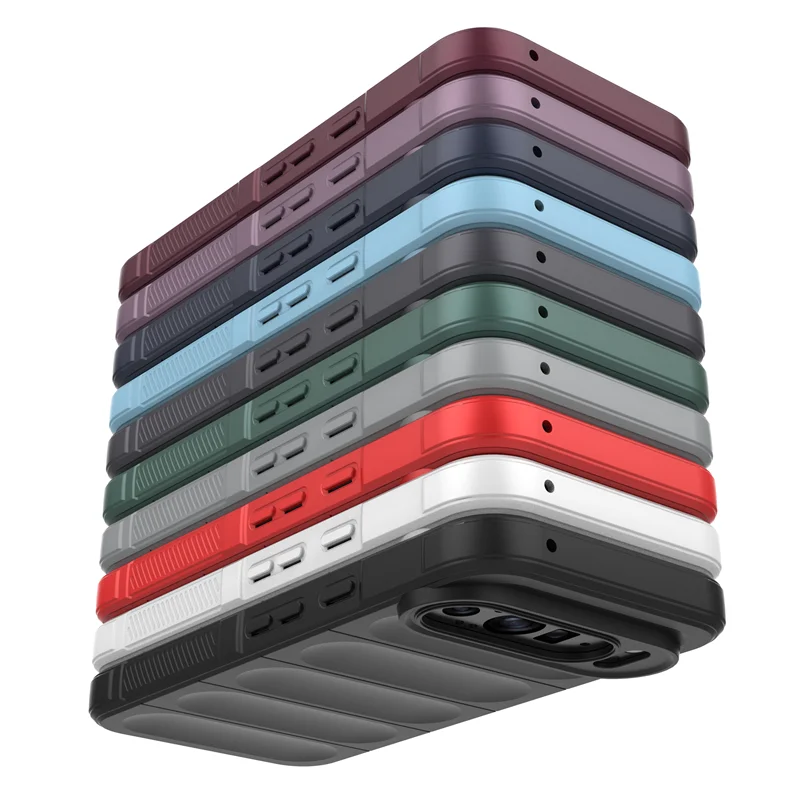 Premium Silicone Shockproof Frosted Phone Case - Soft, Skin-friendly, and Rugged Protection