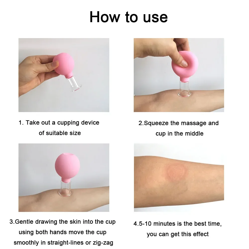 Vacuum Cupping Glass Jar Cellulite Massager For Face Acupuncture Hijama Suction Cup Slimming Fat Burning Health Care Face Sucker facial massager vacuum cupping sets vacuum cupping glass cellulite massager roller