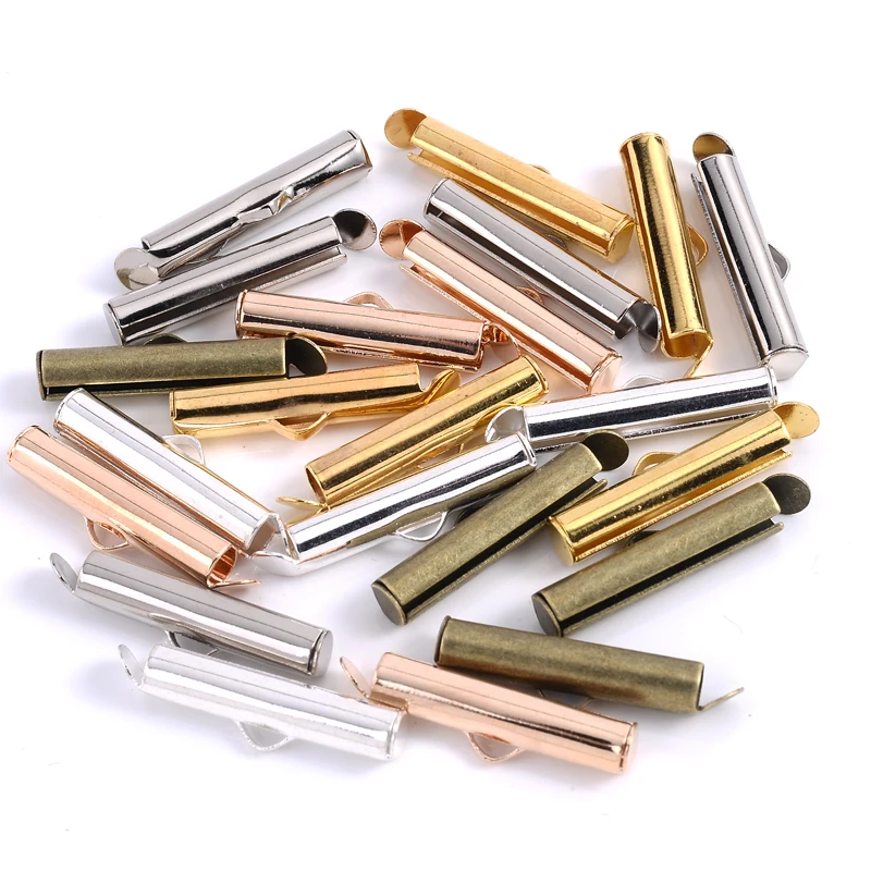 Kit Reparation Bijoux Kit Fermoirs Coulissants Pour Bijoux - 6 Tailles Dorées | Avec Anneaux Et Prolongateurs Fermoir Bracelet Perle