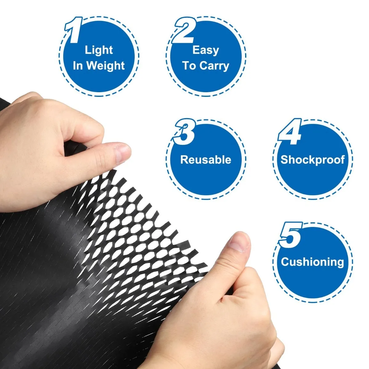 50cmx10m Honeycomb Paper, Shockproof Buffer Packaging Paper, Degradable Environmental Protection Kraft Paper Flower Packaging