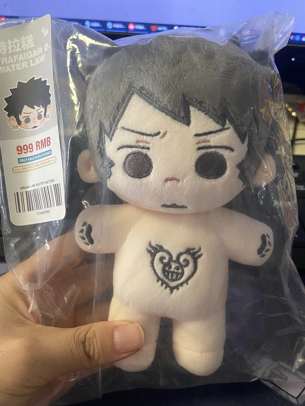 

Оригинальная аниме ролевая Трафальгар д. Кукла водного права, косплей, хлопковая Мягкая Плюшевая Кукла, плюшевые игрушки, плюшевые игрушки 15 см, подарок для фанатов