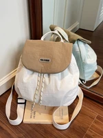 Large Capaci Dstring Bapa Women's Commuter Travel Bag Korean Sle Ins Wind Nylon Cloth Bag oulder Bag Pa