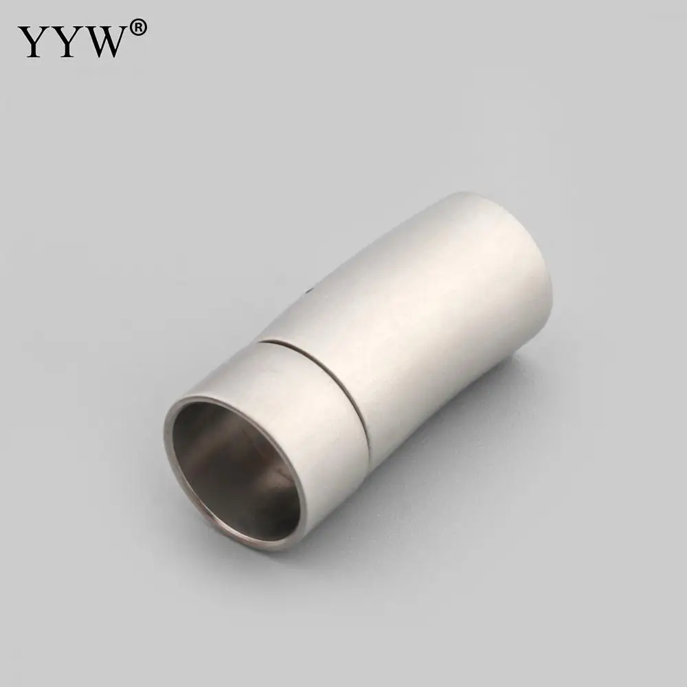 10pcs Stainless Steel Curved Bayonet Clasp 32x16x14mm Hole:Approx 12mm  For Leather Cord Bracelet Connectors For Jewelry Making