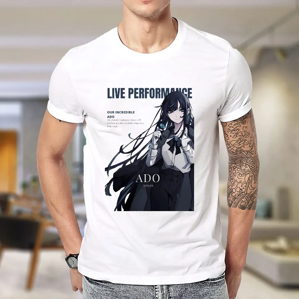 Ado Album Printed T-Shirt Woman Man Cotton T Shirt Man Quick