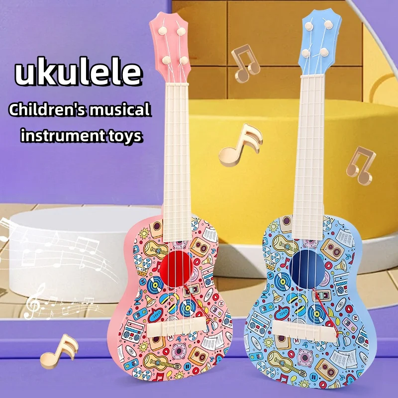 Ukulele Guitar toys for kids to play boys, baby girls, beginners, mini dummy instruments, Christmas birthday gifts 2