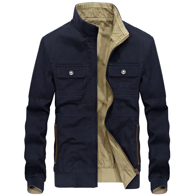 Parkas New in Coats and Jackets Motorcycle Jacket Military Streetwear Plus Size Men Clothing Men's Cardigan Winter Luxury Man &