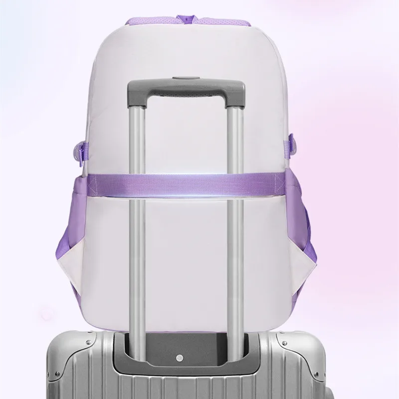 large capacity school backpack kids girl student bag waterproof nylon book bag Elementary girl school backpack with many pockets 6
