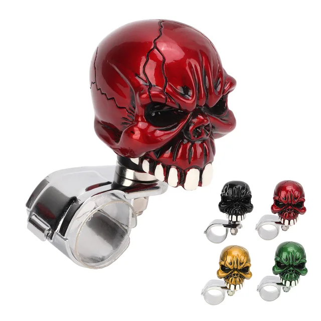 Car Steering Wheel Spinner Skull Shape Practical Nonslip Steering Wheel  Suicide Knob Universal for Boats for Tractors - AliExpress