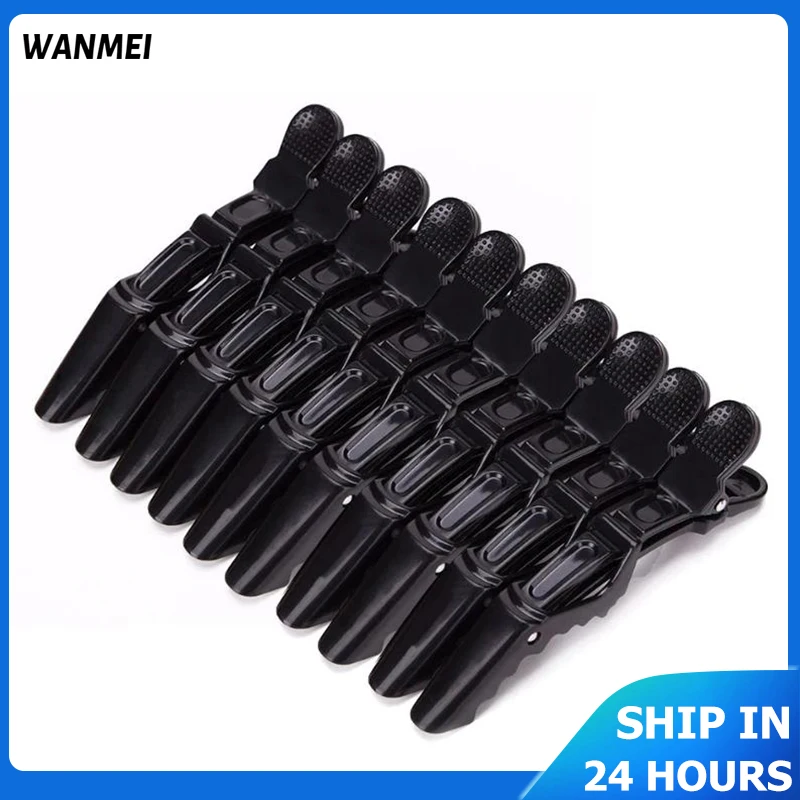 6/10pcs Hairdressing Variety of Styles Alligator Hair Grip Hairdressing Black Plastic Hairpin Salon Women Hair Clip Accessories 10pcs c245 3 2k soldering iron tips tipped knife handle welding nozzle grip compatible replace for jbc t245 solder station