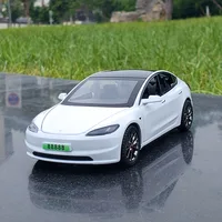 2024 NEW 1:32 Model3 Model 3 Alloy Model Car Toy Diecasts Metal Casting Sound and Light Car Toys For Children Vehicle 1