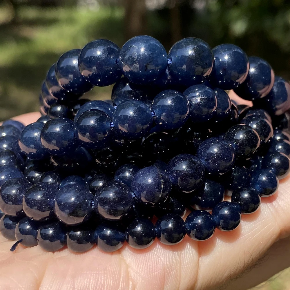 Perle Rotonde Sfaccettate Di Giada Rossa Rubino, Pietra Preziosa