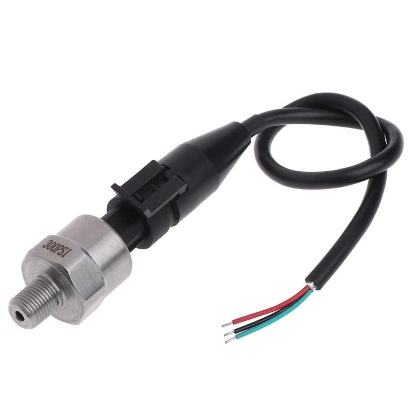 Pressure Sensor DC5V 1/8NPT Pressure Transducer Transmitter Sensor Stainless Steel Oil Air Water