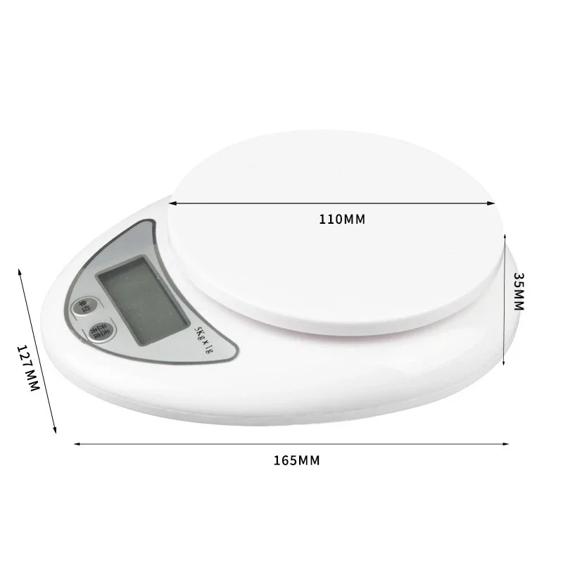 1kg 5kg Mini Kitchen Electronic Scale Home LCD Electronic Scales