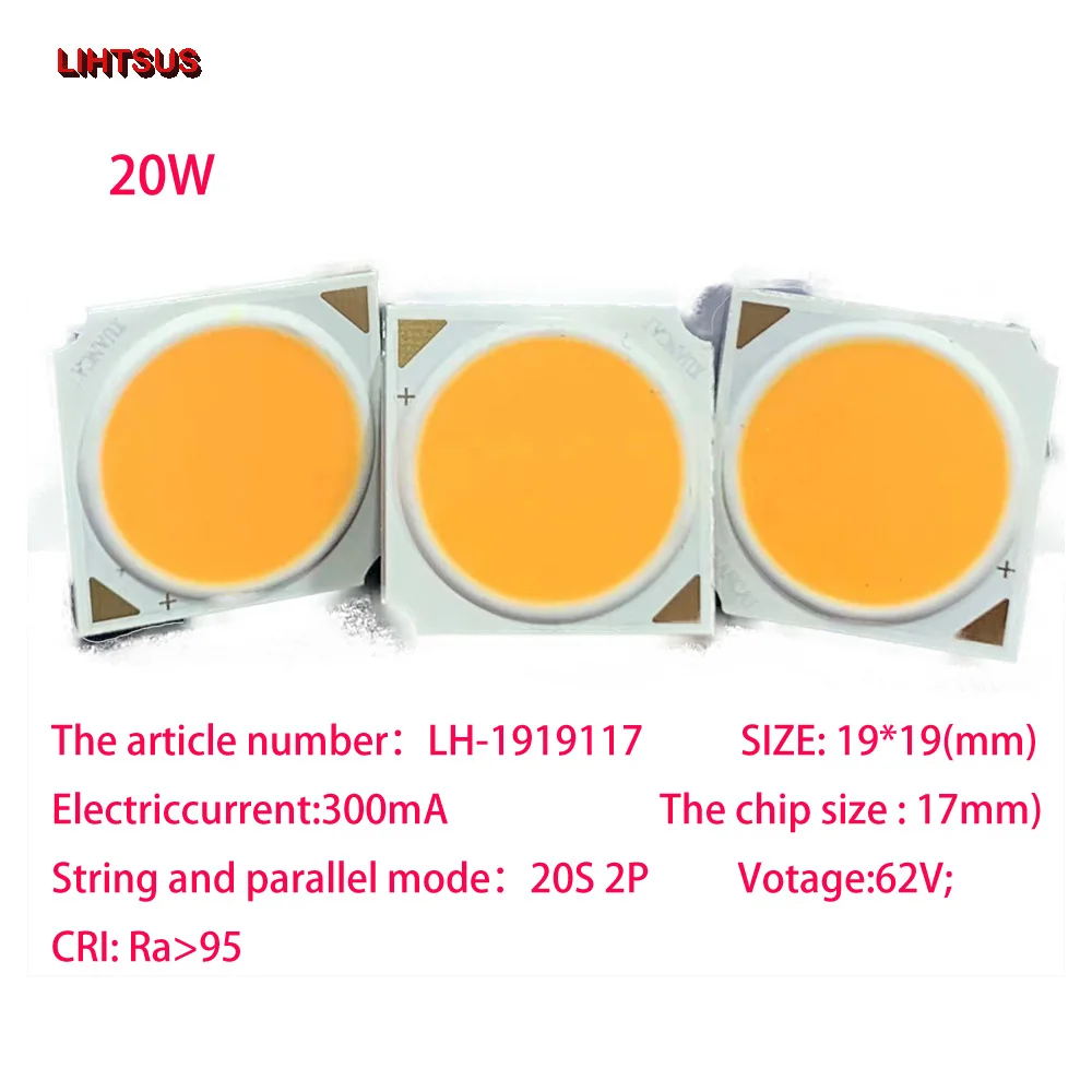 20 24 led cob chips 300ma diodos