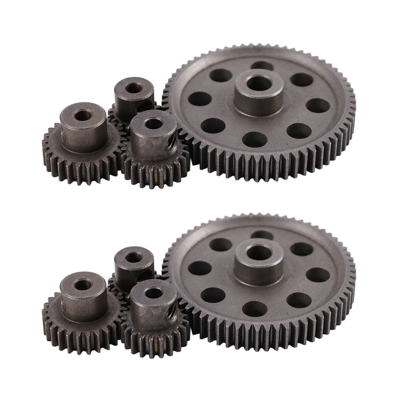 

8X Diff Differential Main Metal Spur Gear 64T 17T 21T 26T Motor Gear RC Car Part For HSP 1/10 RC Car Truck 94111-Drop Ship