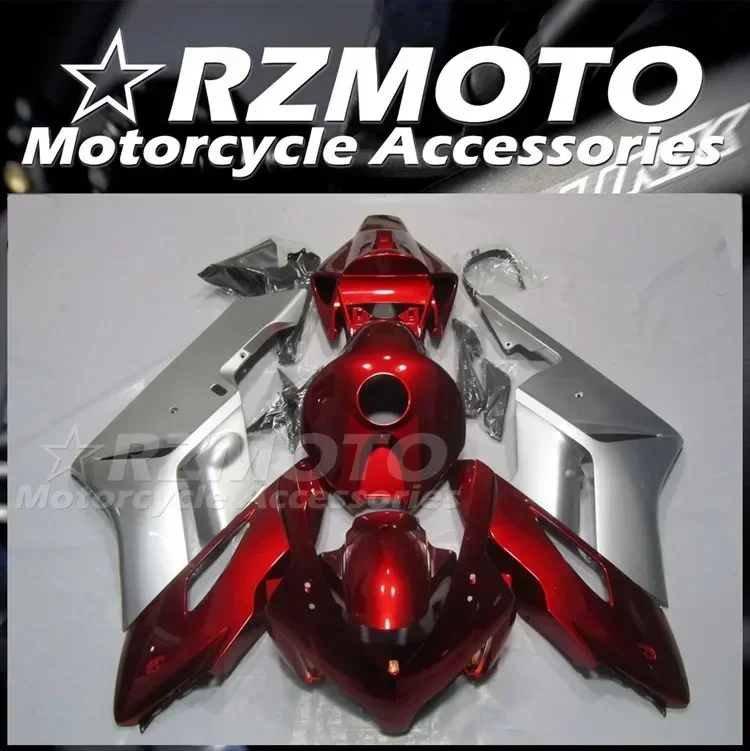 

4Gifts New ABS Whole Motorcycle Fairings Kit Fit for HONDA CBR1000RR 2004 2005 04 05 Bodywork Set Custom Red Silver