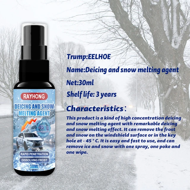 Car Glass Deicing & Anti-Freeze Spray, De Icer For Car Windshield, Deicer  Spray, Ice Remover Melting Spray Deicer For Car, Fast Ice & Snow Melting