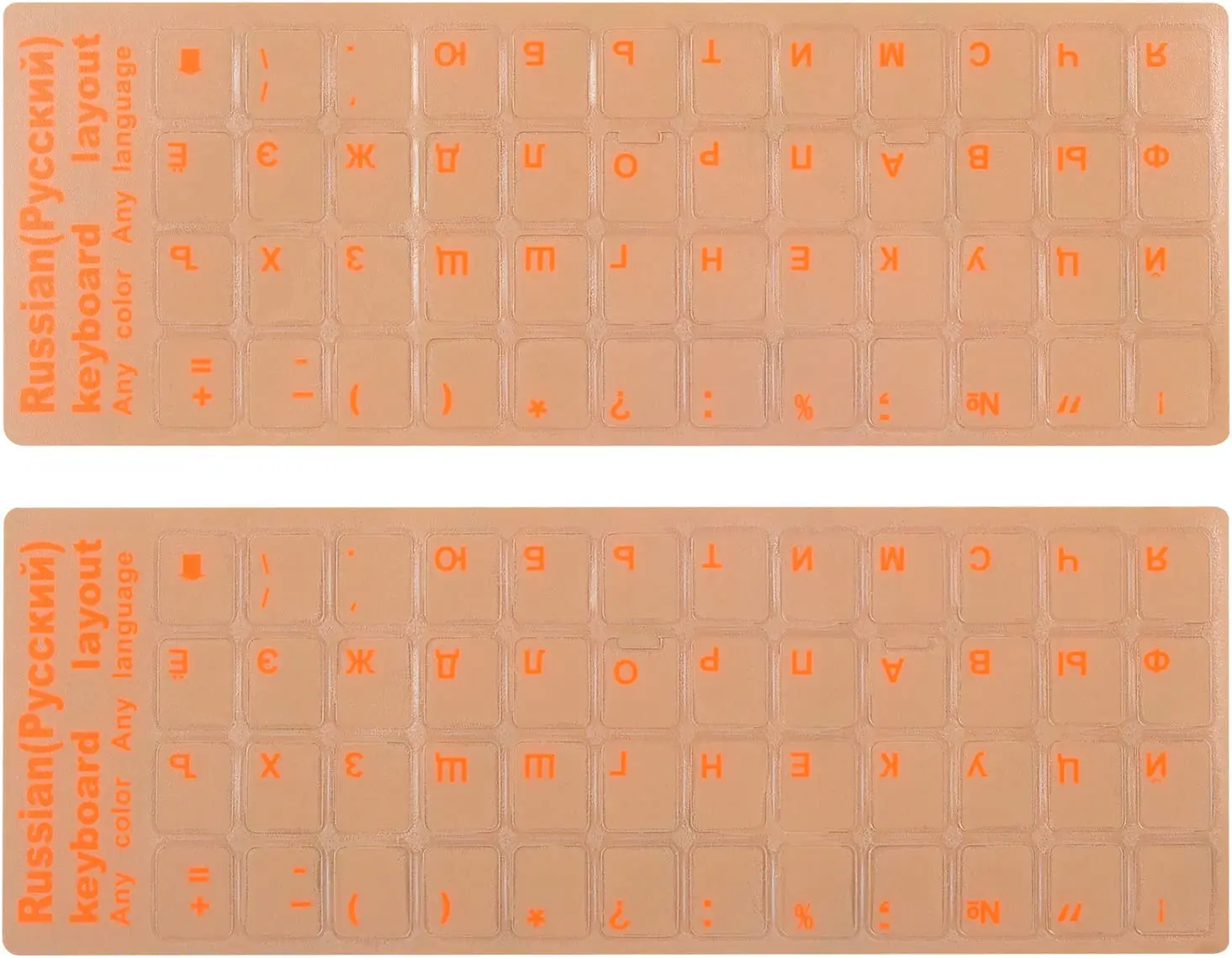 Teclado Transparente Adesivo para Substituição Alfabeto Adesivos Teclado Fosco Adesivos Russo Pcs - Imagem 5
