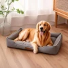 Four Season Square Dog Bed for Large Dog Mattress Bite-resistant Cat Bed Soft Thickened Dog Bed Waterproof Sofa Pet House 2