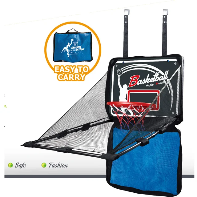 [ With 2 Basketballs + Inflatable Pump] Portable Storage Bag Hang a wall-mounted basketball board for repeated shooting training