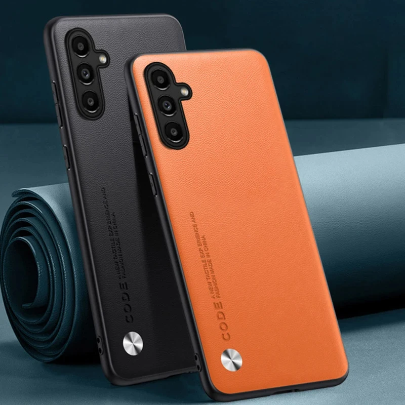 Luxury PU Leather Phone Case with Silicone Protection