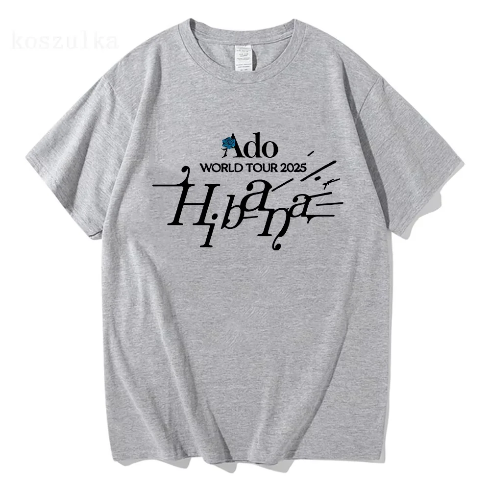 Ado WORLD TOUR 2025 プリントTシャツ32-0609-3 Ado WORLD TOUR 2025 Hibana Tshirts Cotton Short Sleeve