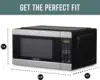 Countertop microwave, microwave with LED lighting and children's lock - perfect for apartments and dormitories - easy to clean 4