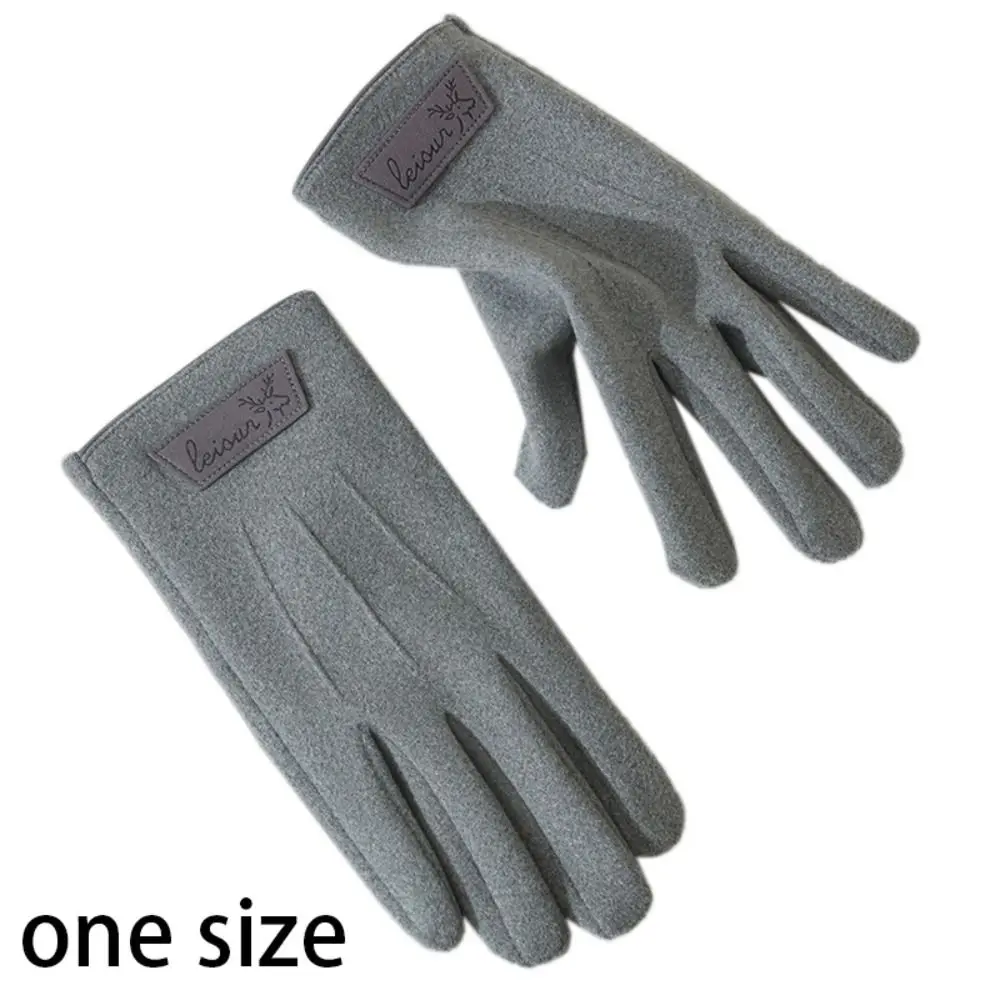 New Plus Velvet Men's Winter Gloves Thick Windproof Touch Screen Glove Warm Gloves Outdoor Cold-proof Gloves