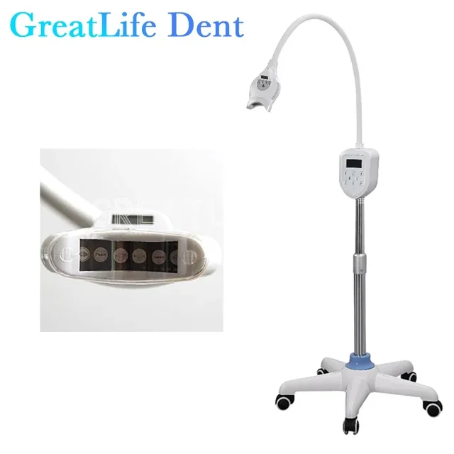 GreatLife Dent 40w 8 Powerful LED Bulbs Teeth Whitening Bleaching Dental Professional Tooth Whitening Machine LED Lamp Light