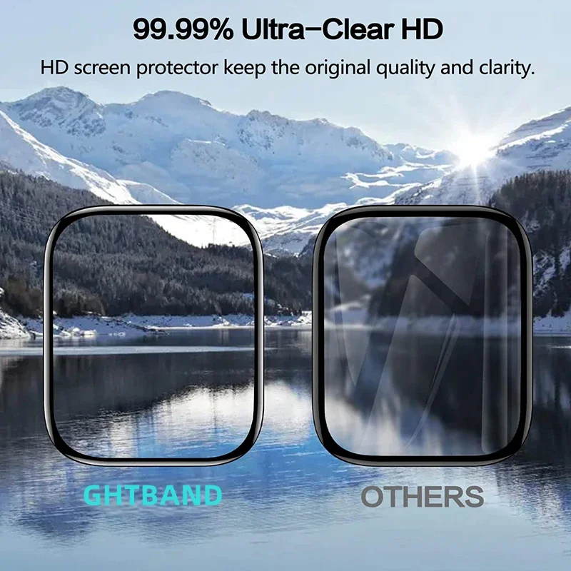 3PCS Protector Film For Apple Watch 44mm 45mm 40mm 41mm 49mm 38mm Curved Screen Protectors iwatch series 8 7 9 Ultra 10 42/46MM