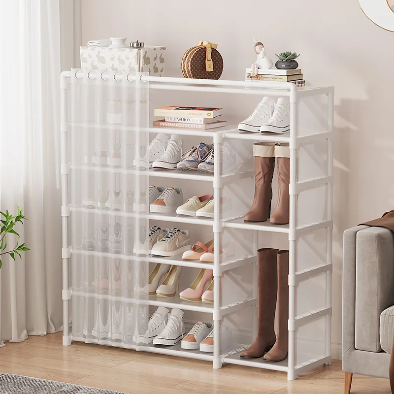 8 Tier Shoe Rack Shoes Standing Shoe Cabinet Storage Shelf Entryway Hallway  Organizer White 80*24*120cm - AliExpress