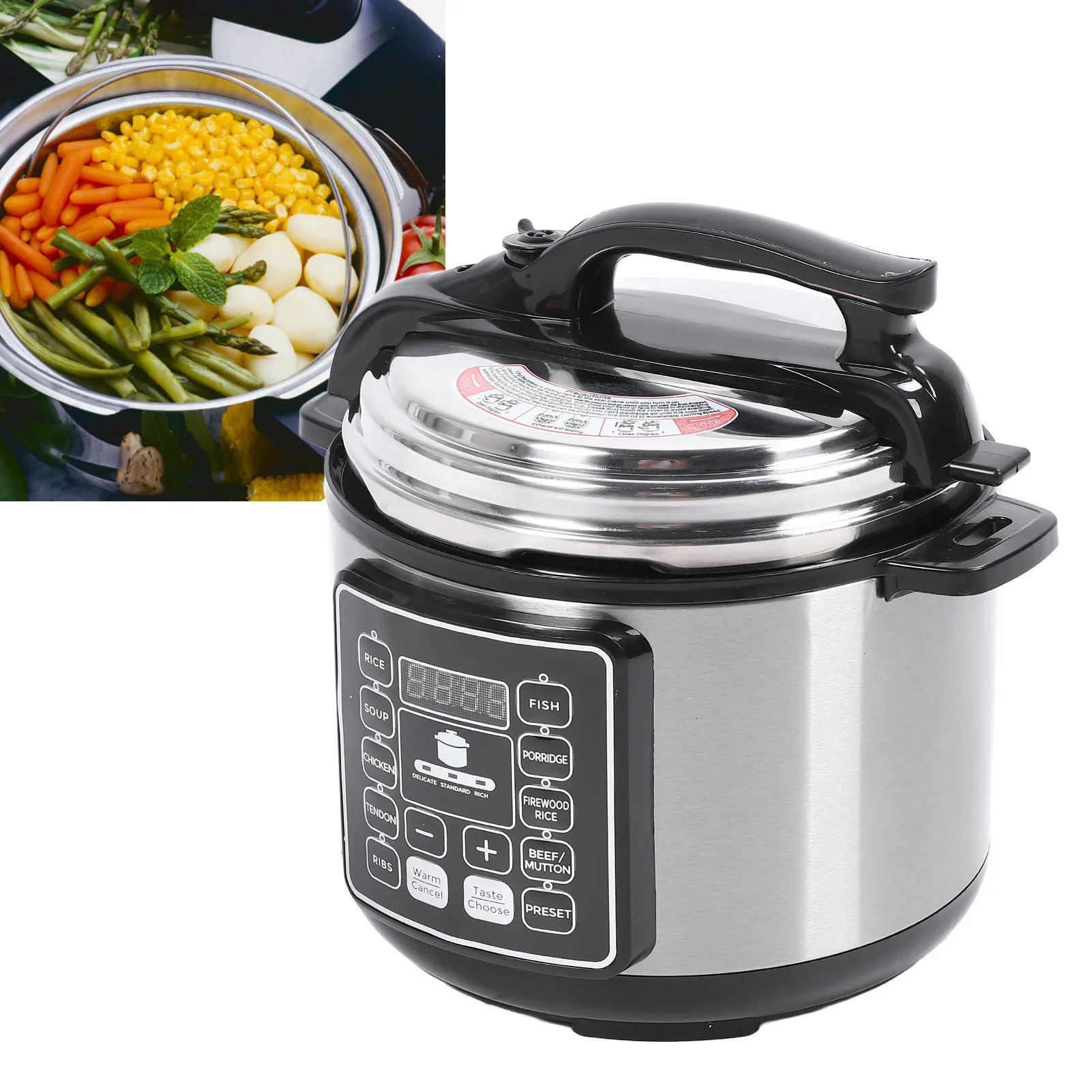 Electric Pressure Cooker 5L Large Capacity Smart Instant Multi Cooker for Rice Soup Porridge pressure cooker