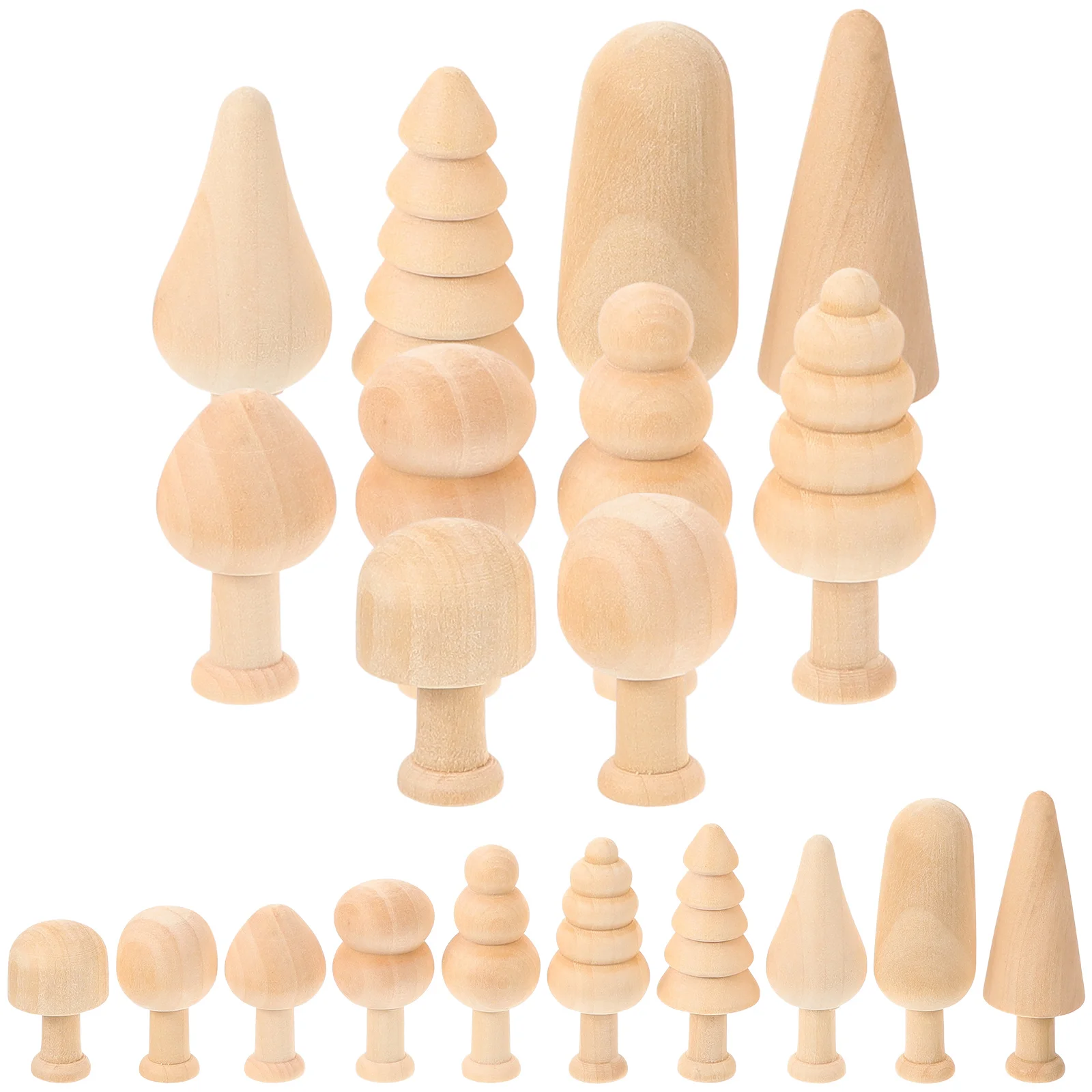

English title: Unfinished Wood Christmas Tree Wooden Peg Doll Wooden Tree Toy Christmas Crafts Mini Wooden Mushrooms Paint Mini