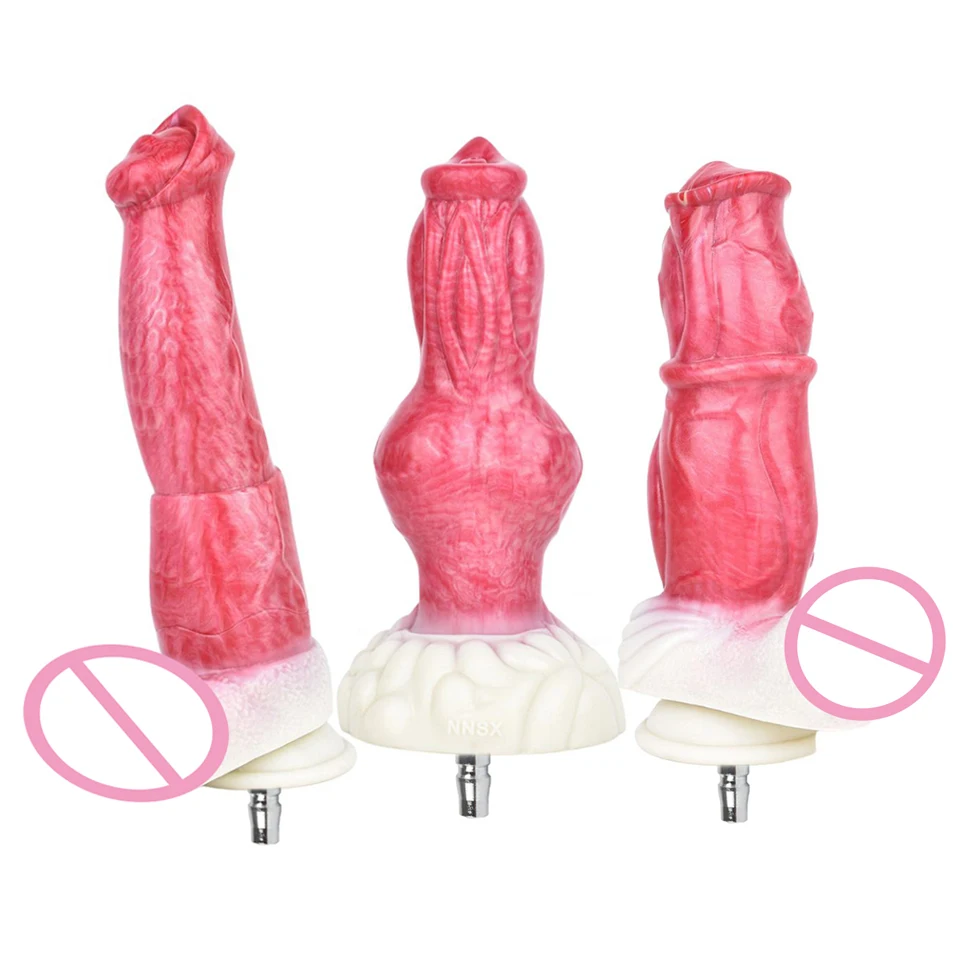 ROUGH BEAST Animal Dildo Attachment for Sex Machine Vac-U-Lock Masturbation Machine Silcone Anal Plug Accessories Sex Toys Man