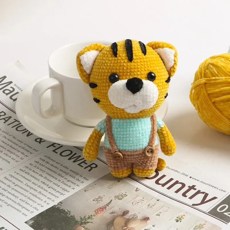 Chenille Wool Golden Velvet No.2 Edelweiss Hand Woven DIY Material Bag Crochet Doll Golden Velvet Fine Thread Group Crochet 4