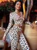 Sisterlinda Summer Release Junior Ankle-Length High Street Milk Fiber Pant Suit K24S50103 Girl Leopard Color Flare Pant Suit 4