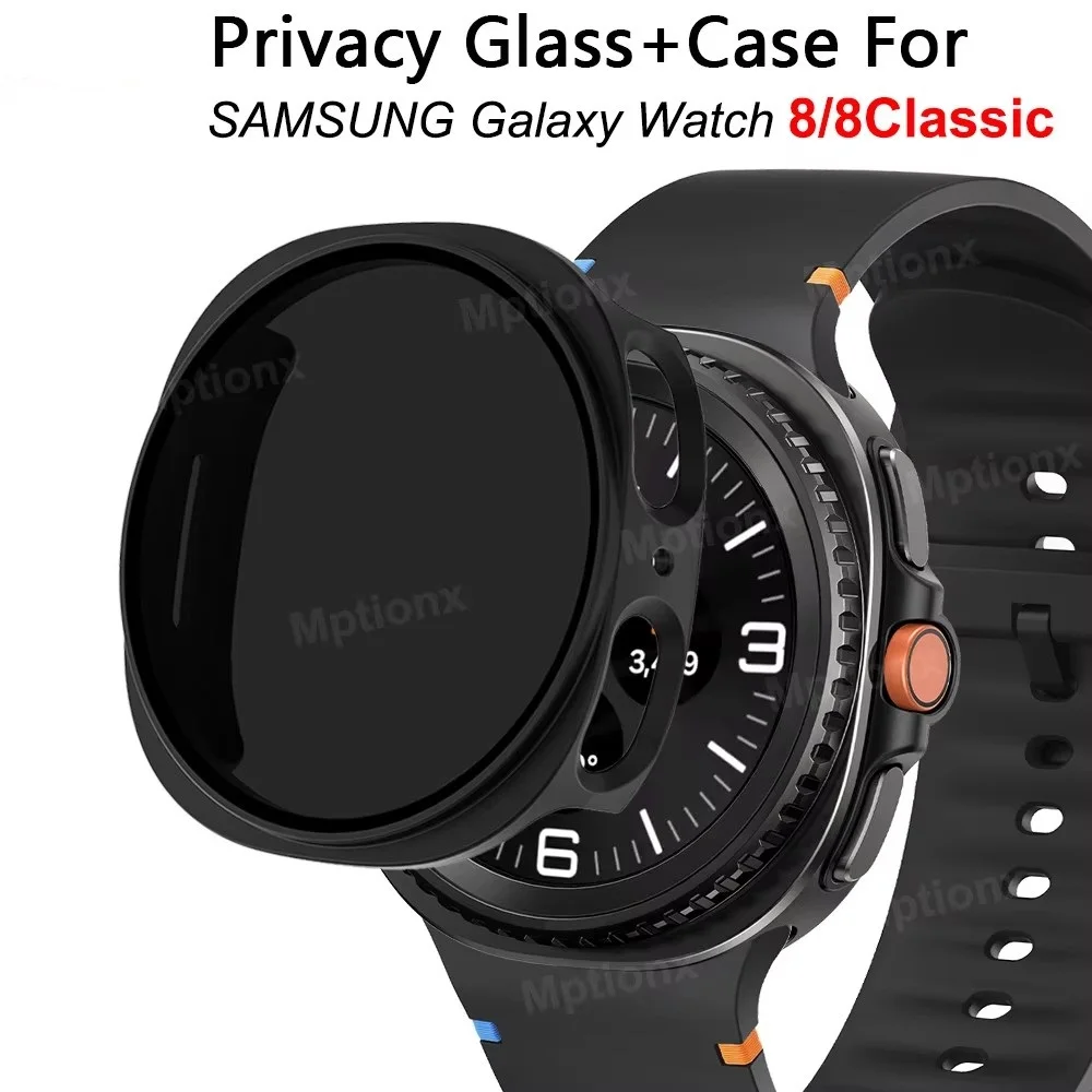 Premium Privacy Tempered Screen Protector with Anti-Peep Case