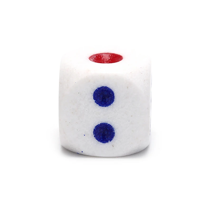 10Pcs Six Sided Square Opaque 10mm D6 Dice Portable Table Games Tool