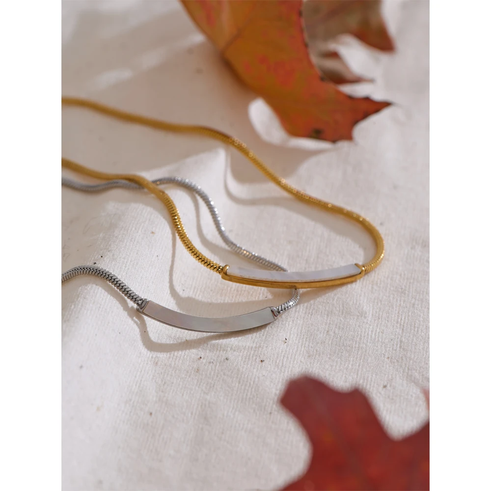 Yhpup Necklace Stainless Steel Waterproof