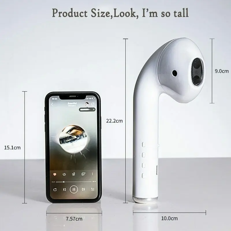 Ponadgabarytowy, gigantyczny zestaw słuchawkowy Bluetooth do AirPods Pro Model bezprzewodowy Bluetooth Audio prezent na prezent na prezent czerwony Soundbar z gorącą siatką